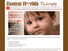 Tablet Screenshot of centralfloridatherapy.com